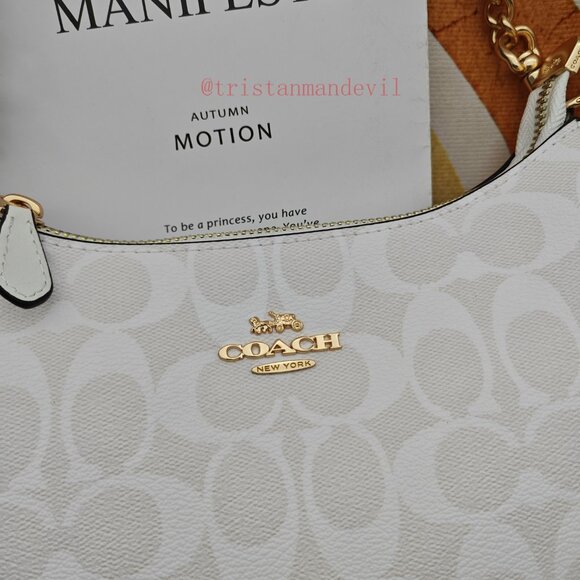 coach Teri Shoulder Bag In Signature Canvas white - Picture 2 of 14